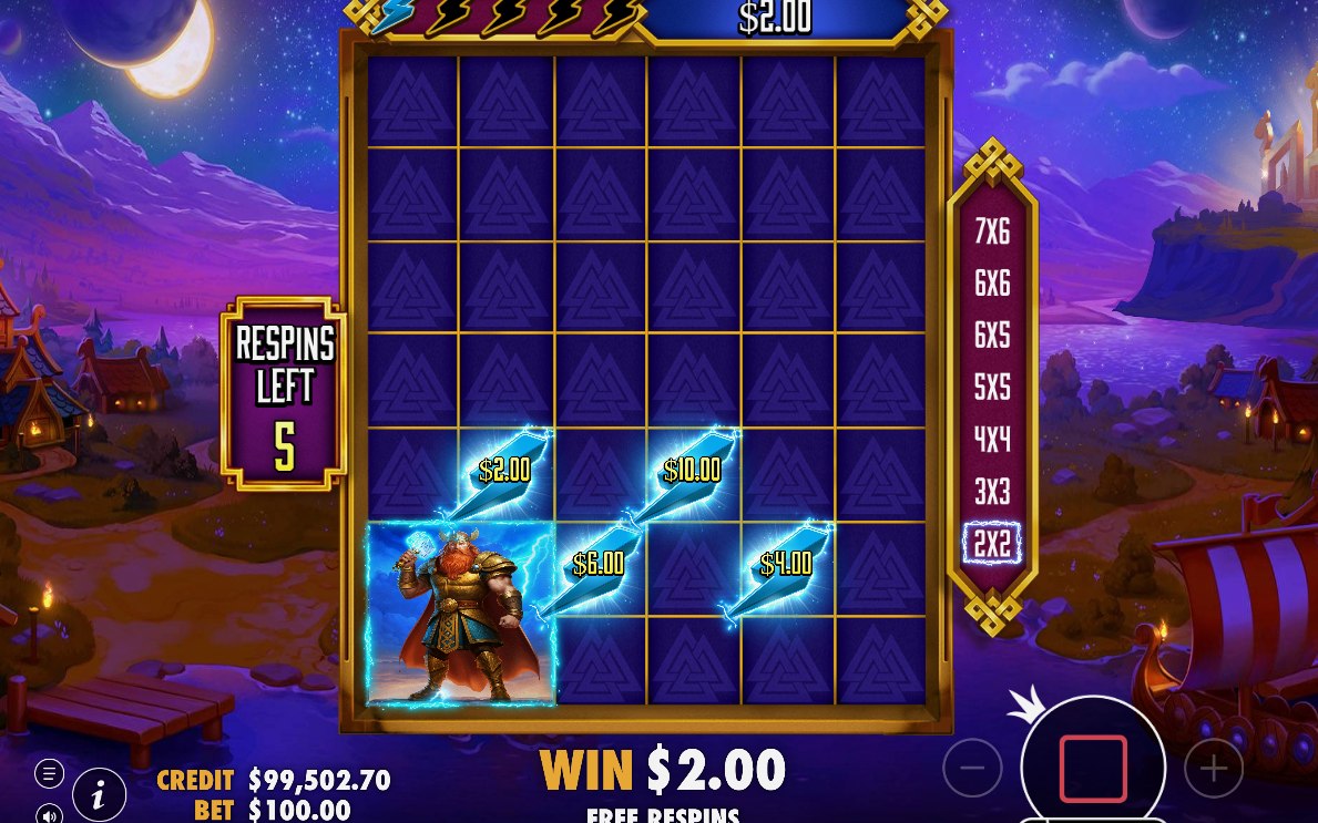 RESPINS grid with the marked collection zone